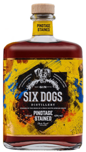 SIX DOGS Pinotage Stained Gin 750ml
